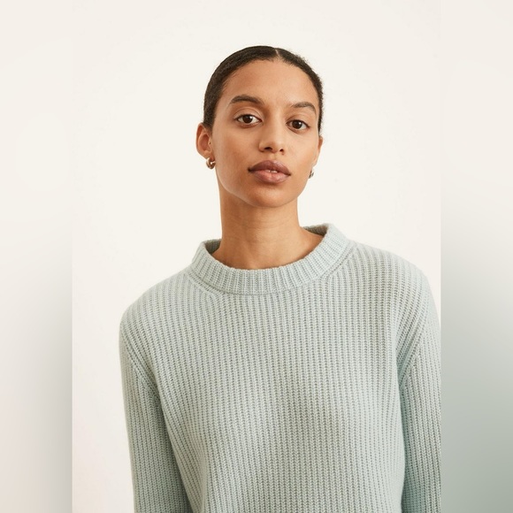 Vince Cashmere Shaker Rib Pullover Sweater - Picture 5 of 7